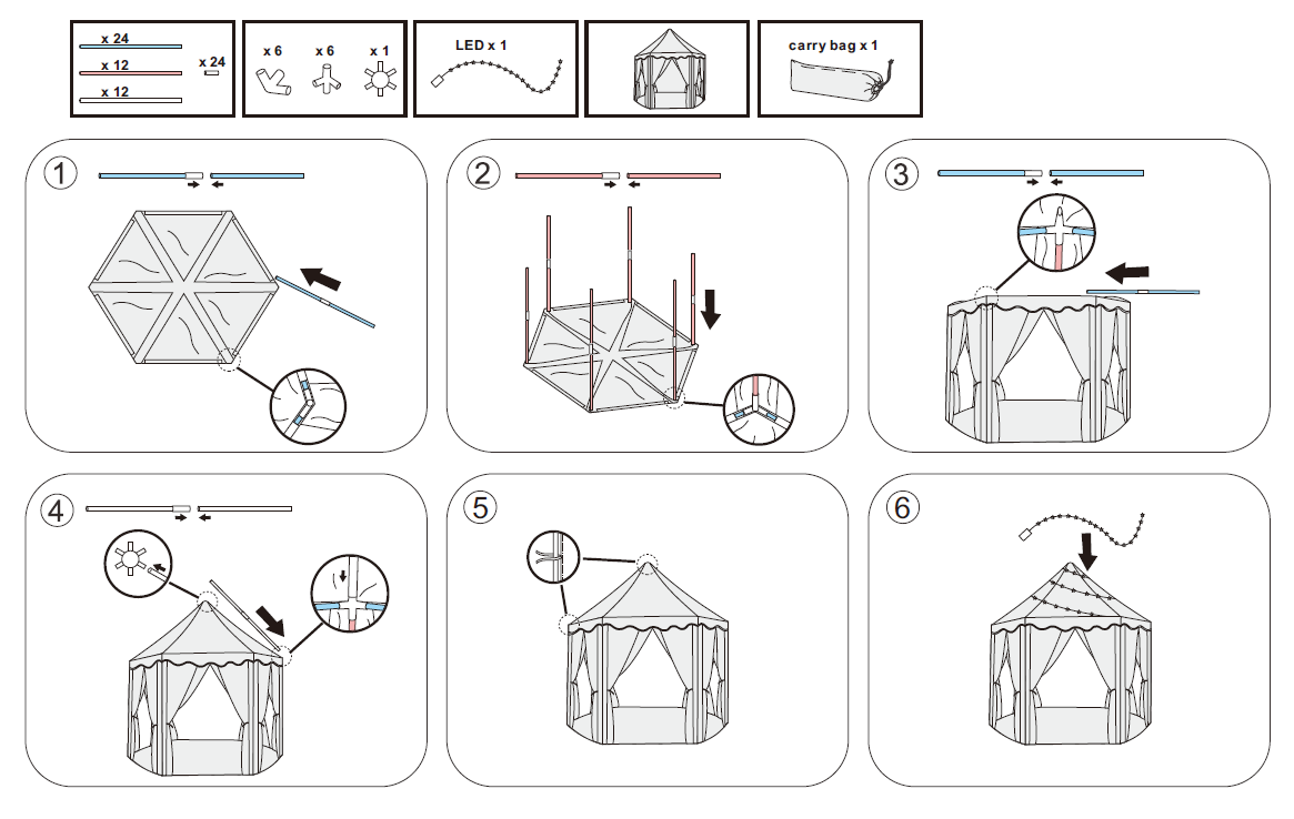 Princess Kids Tent. image 6