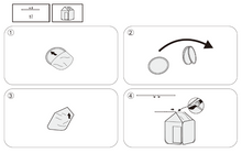 A four-step diagram showing how to unfold the pop-up tent and insert the support poles into the roof sleeves for setup.